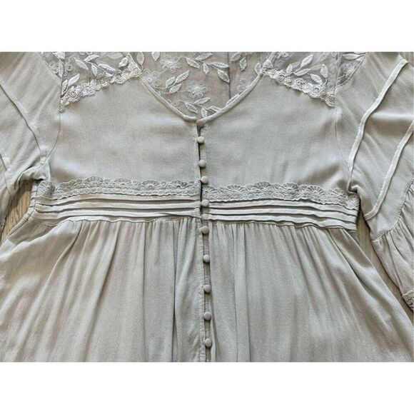 POL gray, shabby chic blouse, size S - Picture 3 of 11